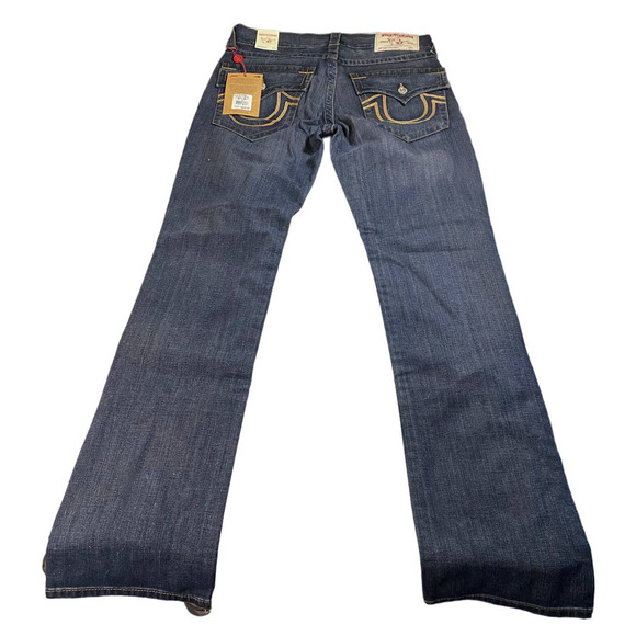 NWT TRUE RELIGION STRAIGHT FLAP RIPPED MENS JEAN SIZE 32 - Picture 1 of 11